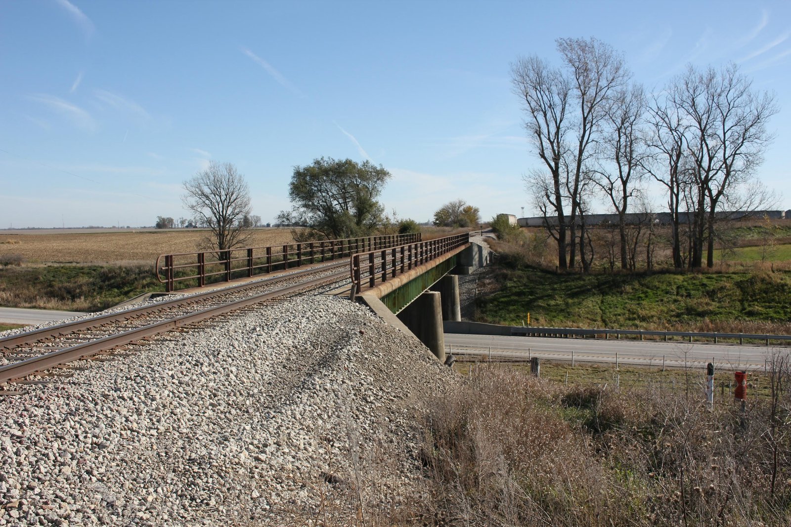 Looking east